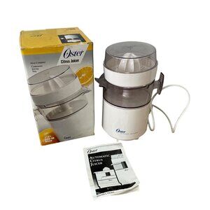 Vintage Oster Sunbeam Automatic Citrus Juicer Electric 3181 4100-08 White